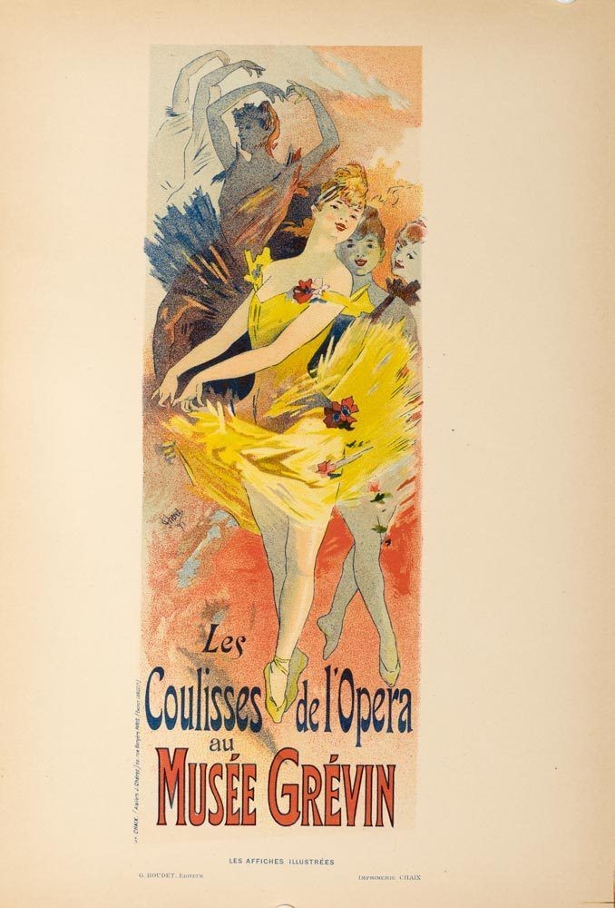 Coulisses de l'opera by Cheret for Les Affiches Illustrees 1896