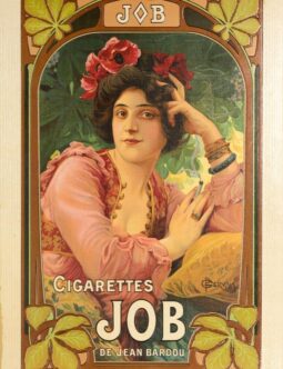 Job Cigarettes by Gervais c1890's original french poster