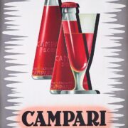 Campari Soda by Giovanni Mingozzi 1950 original vintage poster on linen