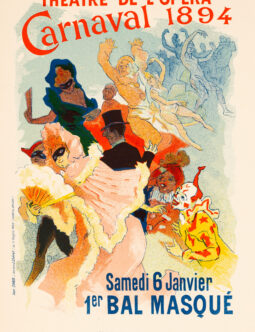 Carnaval 1894 Theatre de l'opera by Cheret for Les Affiches Illustrees