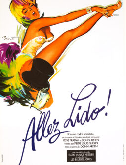 Lido Allez Lido poster by Brenot on linen Donn Arden original printing