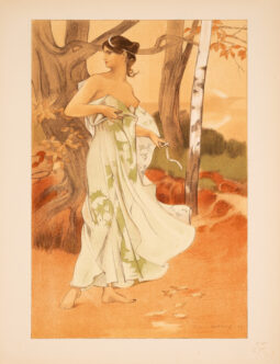 Albert Donnay – Artemis, 1897 | Original Lithograph – L’Estampe Moderne