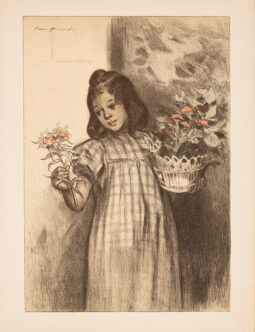 Bouisset – Bouquetiere – L’Estampe Moderne (1899) Original Lithograph