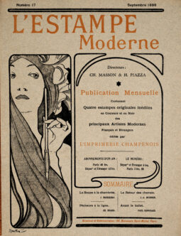 Alfons Mucha – L’Estampe Moderne Cover, 1897 | Original Lithograph – Multiple Dates Available
