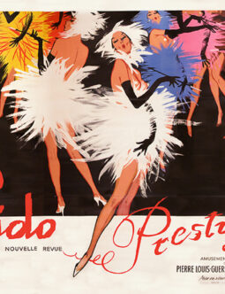 Lido Prestige poster by Rene Gruau on linen 1958 original