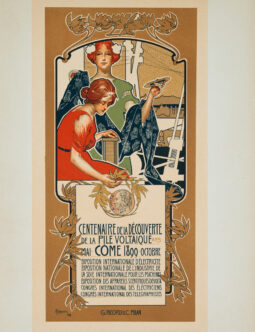 Centenaire de la Decouverte – Adolfo Hohenstein 1898 Stone Lithograph Maitres de l’Affiche Plate 160