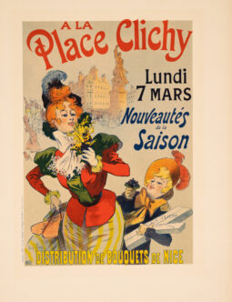 Place Clichy – Rene Pean 1899 Stone Lithograph Maitres de l’Affiche Plate 191