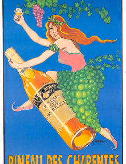 Pineau des Charentes by Susan Stewart 2002 ORIGINAL VINTAGE FRENCH POSTER