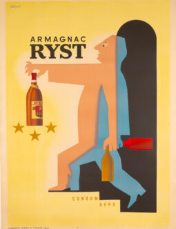 Armagnac Ryst by Raymond Savignac 1943c vintage poster