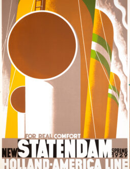 A.M. Cassandre – Statendam (1929 / Official 1995 Bibliothèque nationale Paris Serigraph)