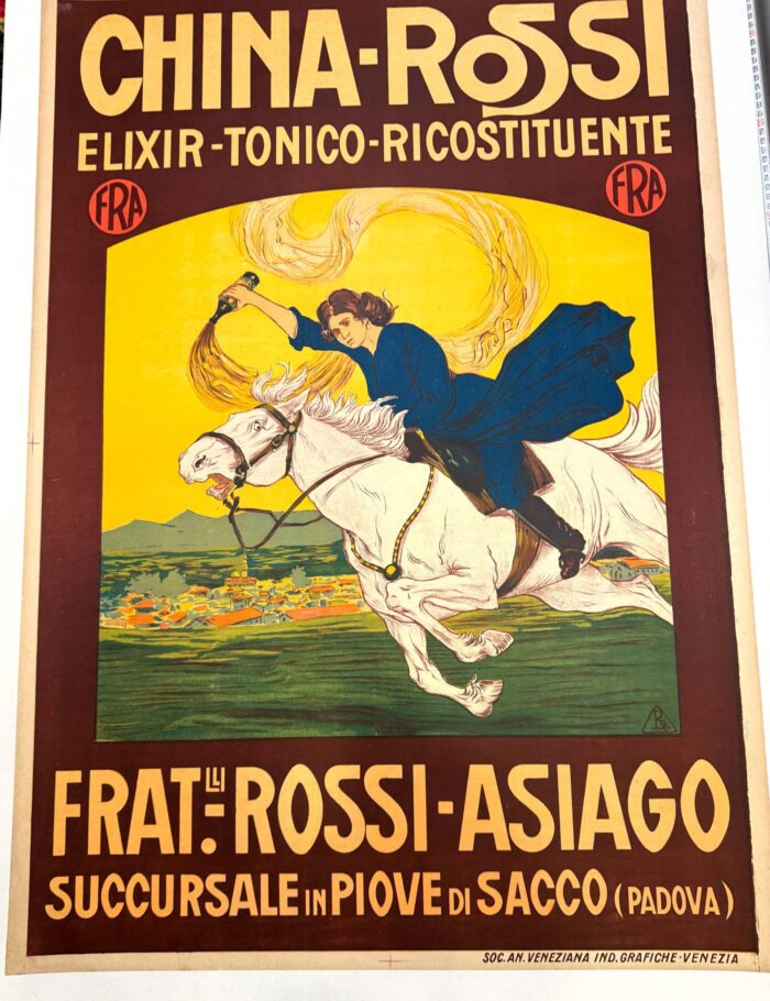 china-rossi italian wine poster