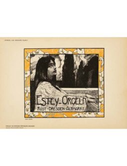 ESTEY ORGELM BY UNGER DAS MODERNE PLAKAT 1897