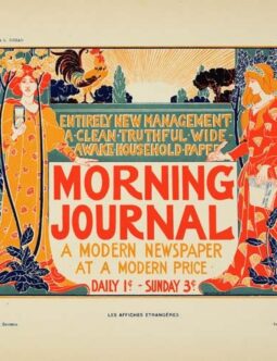 Morning journal by Rhead for Les Affiches Etrangeres 1894