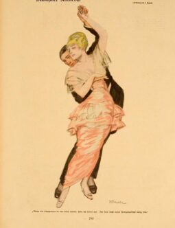 Simplicissimus 1913 by Kainer Munchner Karneval on linen original