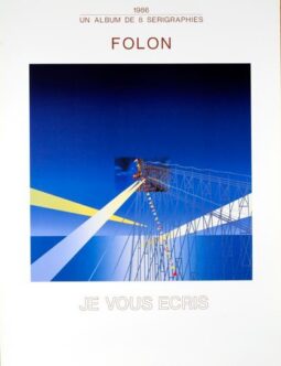 Je Vous Ecris Fiest l'Estampe by Jean Michel Folon original serigraphie 1986