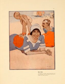 Corso Italia 1913 by Marcello Dudovich chromolithographic plate