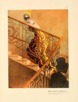 Corso Italia 1913 by Marcello Dudovich chromolithographic plate