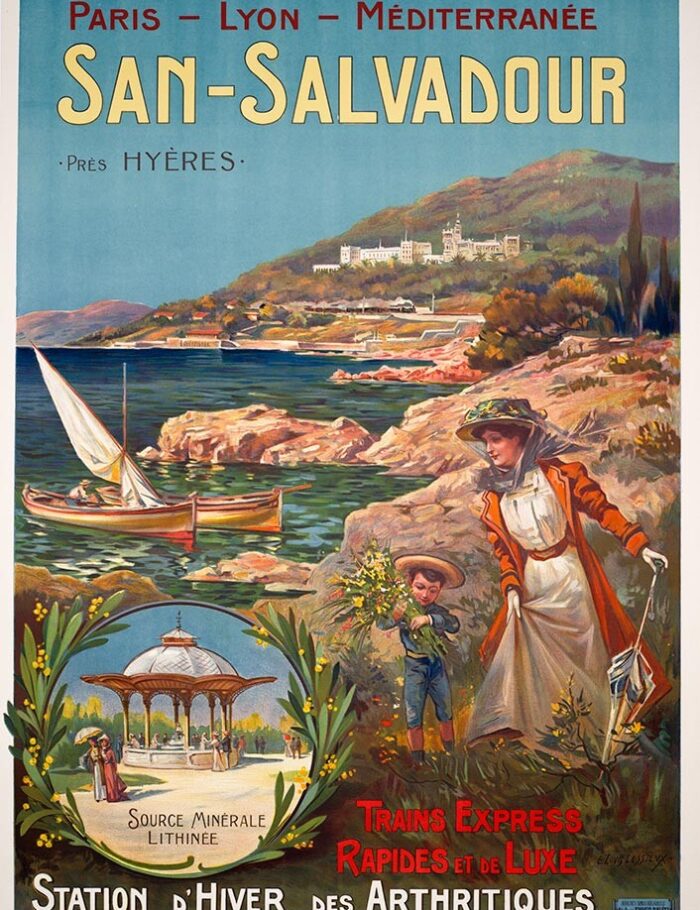 San Salvadour near Hyeres South of France PLM Source Minerale 1900