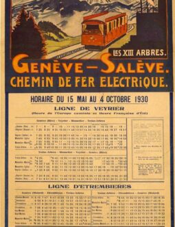 Geneve-Saleve Chemin de Fer Electrique 1930 by Francois Gos RARE