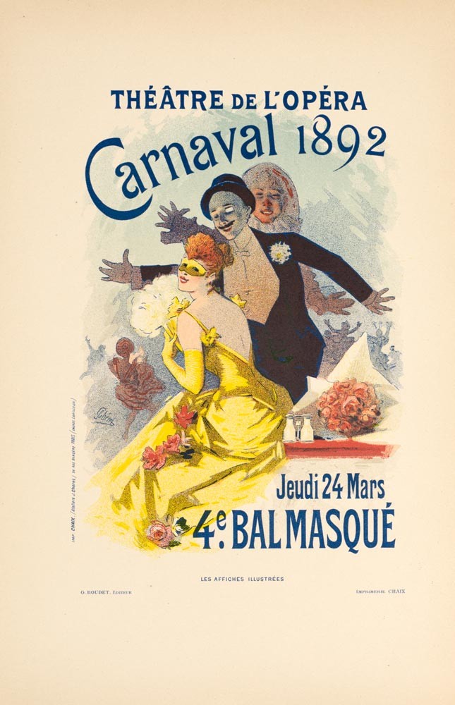 Carnaval by Cheret 1892 for Les Affiches Illustrees