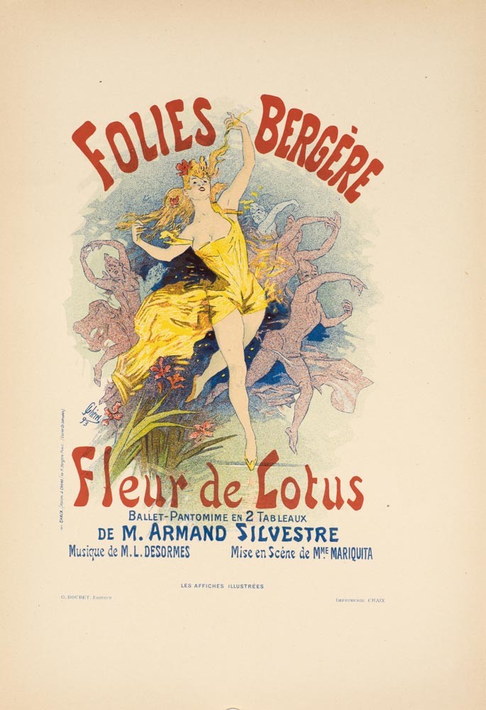 Folies bergere by Cheret 1894 for Les Affiches Illustrees