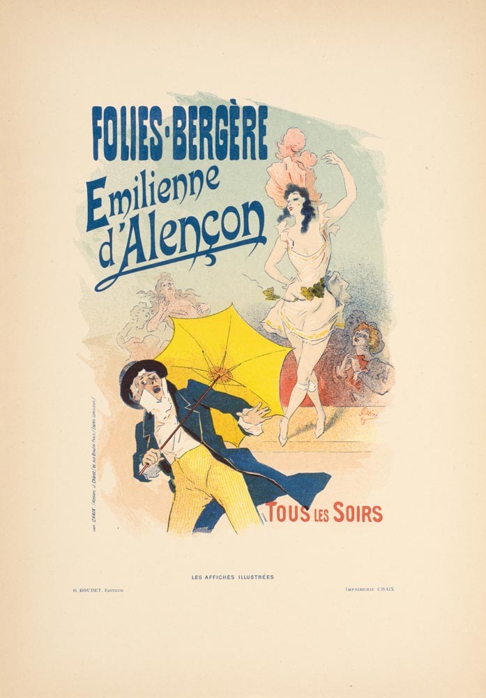 Folies bergere Alencon by Cheret 1894 for Les Affiches Illustrees