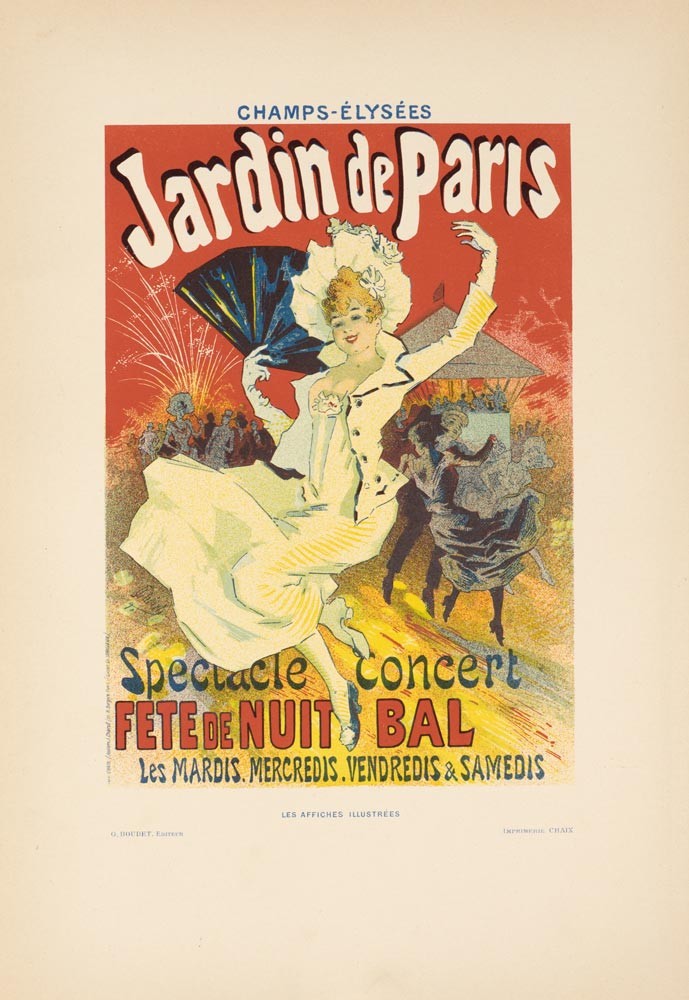 Jardin de Paris by Cheret 1894 for Les Affiches Illustrees