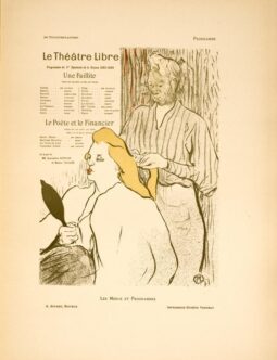 Toulouse Lautrec Le theatre libre 1894 for Les Affiches Illustrees