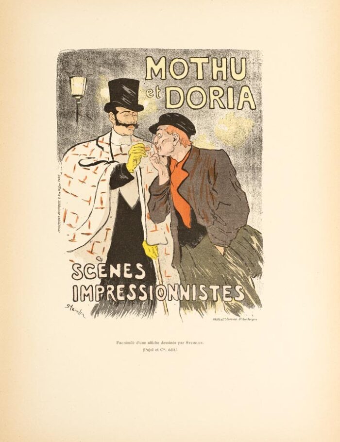 Mothu et Doria by Steinlen 1894 for Les Affiches Illustrees