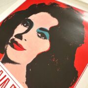 Elizabeth Taylor by ANDY WARHOL Exhibition ORIGINAL VINTAGE POP ART POSTER