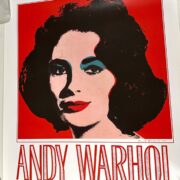 Elizabeth Taylor by ANDY WARHOL Exhibition ORIGINAL VINTAGE POP ART POSTER