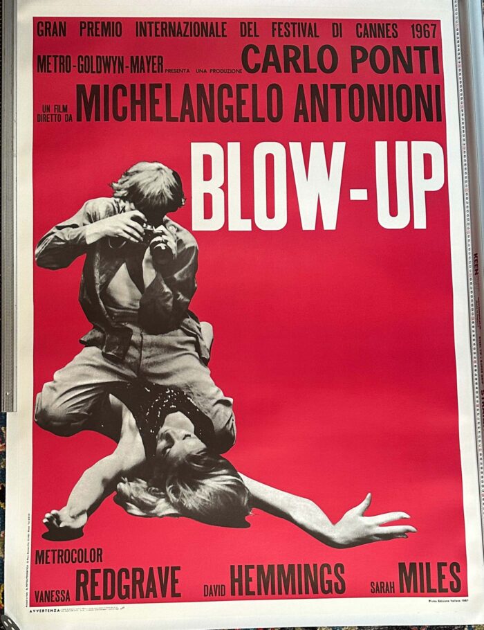 Blowup by Michelangelo Antonioni original 1970 Cinema Poster