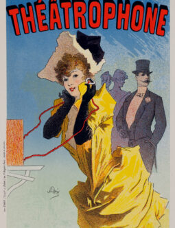 Theatrophone — Cheret (1896) — Original Les Affiches Illustrees Lithograph