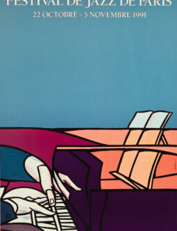 Festival de Jazz de Paris 1991 by Valerio Adami original serigraphie