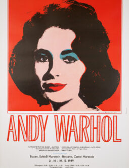 Elizabeth Taylor "LIZ" by ANDY WARHOL Exhibition ORIGINAL VINTAGE POP ART POSTER