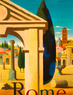 Air France Rome by Nathan 1957 Italian Travel Poster