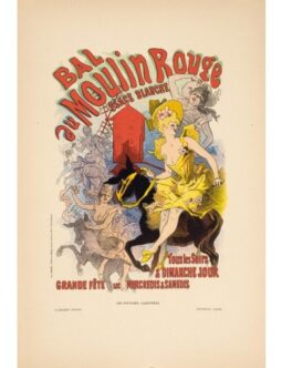 Bal du Moulin rouge by Cheret 1894 for Les Affiches Illustrees