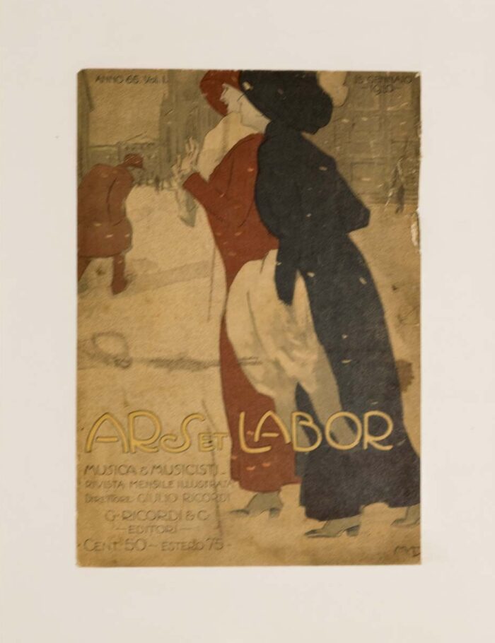 Ars et Labor by Marcello Dudovich 1908 Monthly Journal