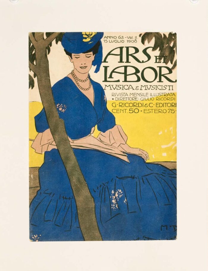 Ars et Labor by Marcello Dudovich 1908 Monthly Journal