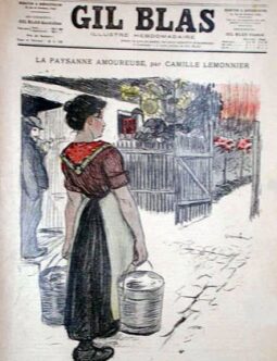 Gil Blas Theofile Steinlen c1890's La paysanne amoureuse