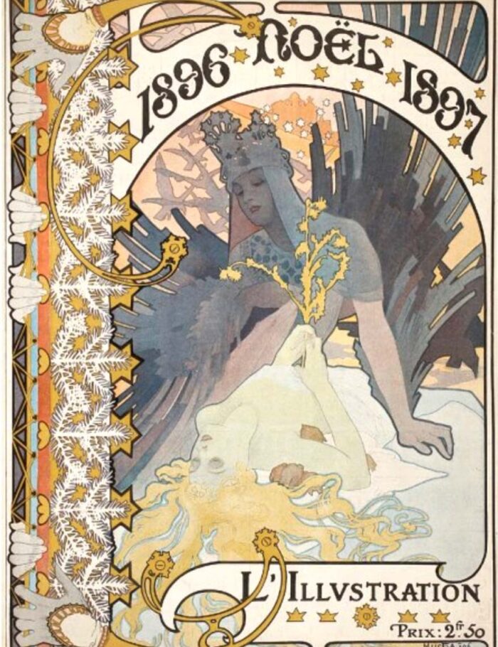 1896 Noel by Alphonse Mucha art nouveau