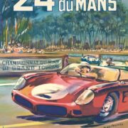 1962 24 hours du Mans (Lemans) by Beligond on linen