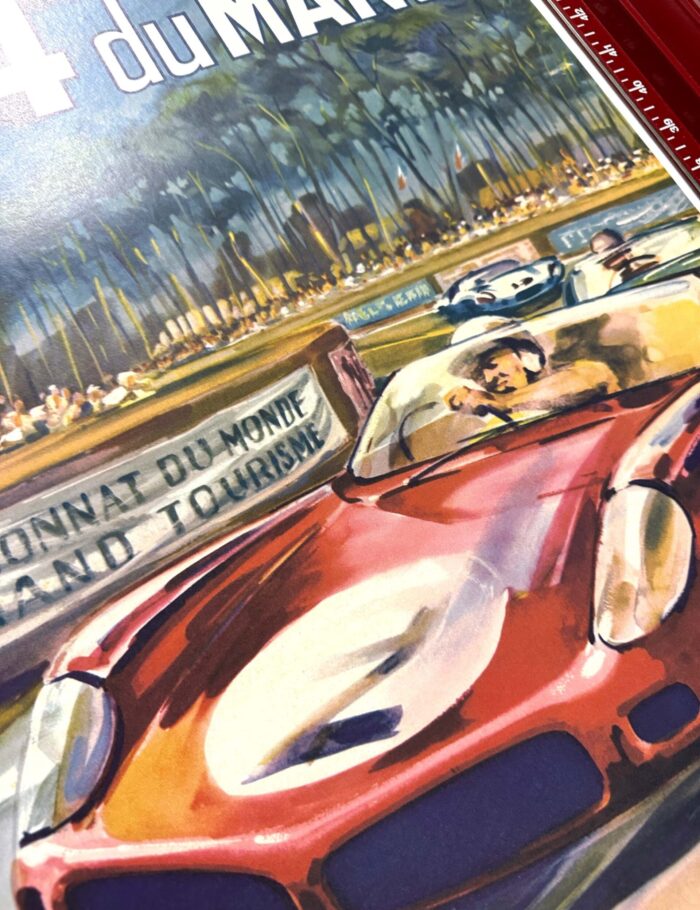 1962 24 hours du Mans (Lemans) by Beligond on linen