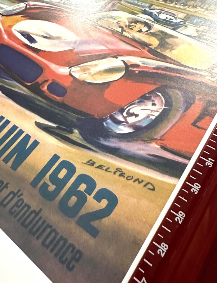 1962 24 hours du Mans (Lemans) by Beligond on linen