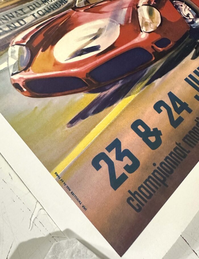 1962 24 hours du Mans (Lemans) by Beligond on linen