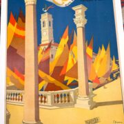 cesenatico italian travel poster