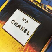 Andy Warhol Chanel N5 Perfume Yellow Blue 22 x 29 inches Original Authentic