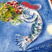 Marc Chagall Baie des Anges 1962 vintage poster original