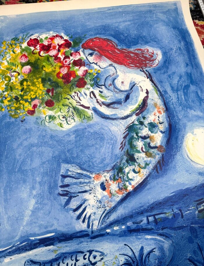 Marc Chagall Baie des Anges 1962 vintage poster original