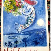 Marc Chagall Baie des Anges 1962 vintage poster original